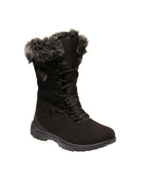 Regatta Great Outdoors Dames/Dames Newley Thermo Laarzen met imitatiebont (Zwart/Brielgrijs)