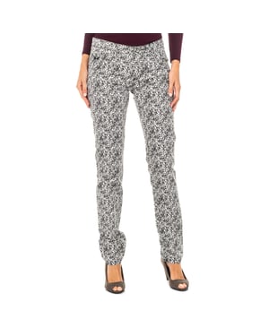 Women's long floral design pants LWT004