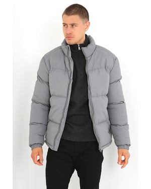 Funnel Neck Padded Jacket