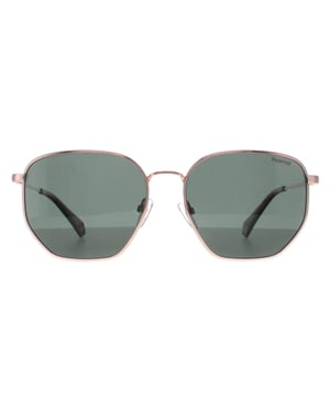 Polaroid Square Unisex Gold Copper Green Polarized PLD 6214/S/X