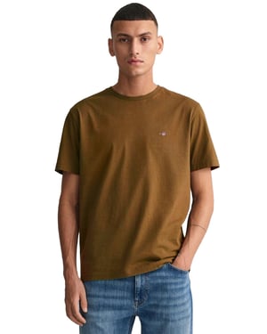 Gant Mens T-Shirts - Brown