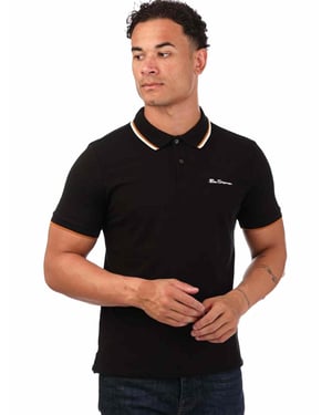 Ben Sherman heren poloshirt met stippen