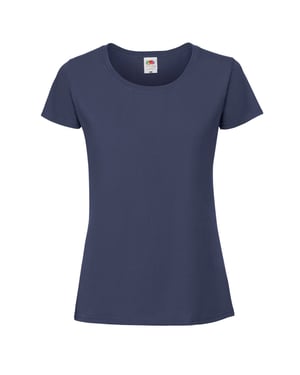 Fruit Of The Loom Vrouwen / Dames Ringgesponnen Premium T-Shirt (Ultramarine)