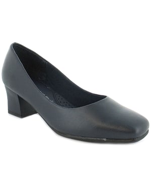 New Womens/Ladies Wide Fitting Court Shoes.(4.5Cm Heel)