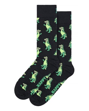 Nieuwigheid Dinosaurussokken | Happy Socks | Schattige Grappige Dino Sokken - Groen
