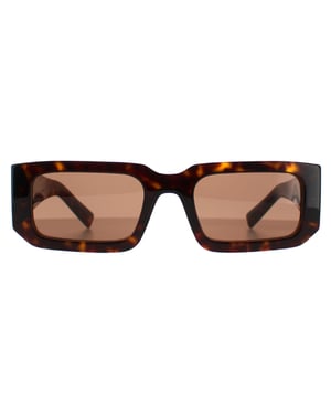 Prada Rechthoek Dames Donker Bruin Tortoise PR06YS