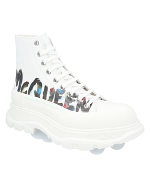Alexander McQueen Tread Slick Boots 'Vit Graffiti'