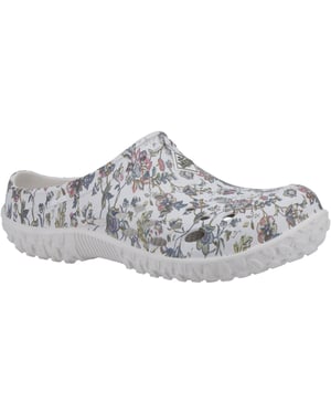 Muck Laarzen Muckster Lite Synthetisch Lichtgrijs/Bloemenprint Klompen