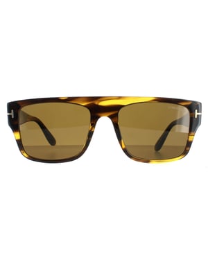 Tom Ford Square Mens Tortoise  Brown Dunning FT0907