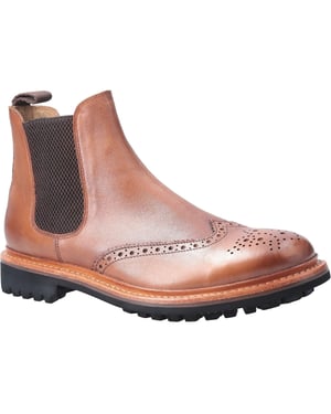 Cotswold Heren Siddington Commando Elasticated Leren Kleding Laars (Bruin)