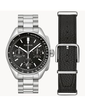 Bulova Lunar Pilot Men's Silver Watch 96K111