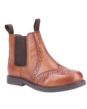Cotswold Kinderen/Kinderen Nympsfield Leder Chelsea Boot (Tan)