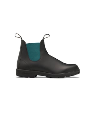 Blundstone #2307 Zwart/blauwgroen Chelsea-laars