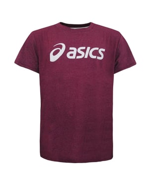 Asics Essentials T-shirt för herrar i vinrött