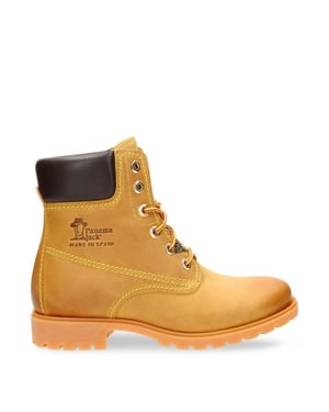Panama Jack Womens 03 B1 Tan Boots Waterproof Leather Laces Hiking Ankle Chukka