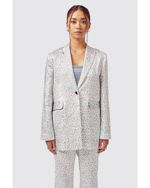 Amarantha Slim Fit Blue Jacket