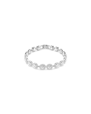Swarovski 'Una' Dames Basis Metaal Armband - Zilver 5682279