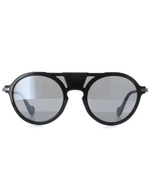 Moncler ML0053 01B zwart grijze spiegel zonnebril