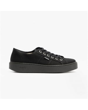 UTOP�A TOTAL Womens Canvas Trainers Black