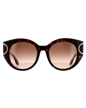 Salvatore Ferragamo zonnebril SF840SA 214 Tortoise Brown gradiënt
