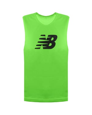 New Balance Training Bib Mens Fluo Green Vest