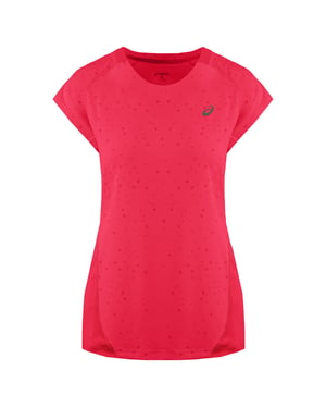 Asics Logo Dames Roze T-Shirt