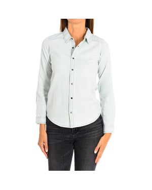 Women's long-sleeved denim shirt 8381