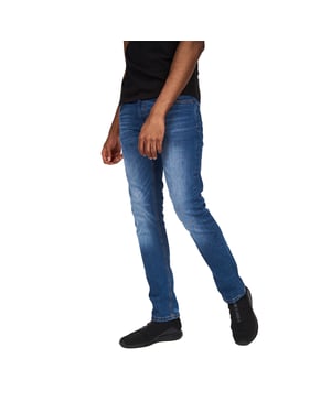 Crosshatch Heren Svelte Stretch Jeans (Stone Wash)