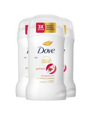 Dove Women Go Fresh Anti-Perspirant Deo Stick with 72H Protection 50ml, 3 Pk