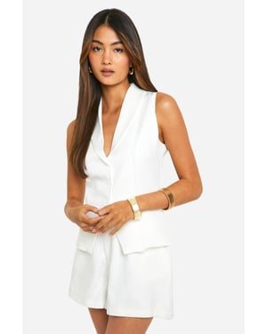 Split Hem Longline Waistcoat