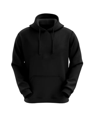 VR2 Denim Mens Plain Hoodie Long Sleeve Pullover