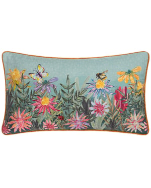 Wylder Nature Country Wilds Blossom Meadow Printed Feather Rich Cushion