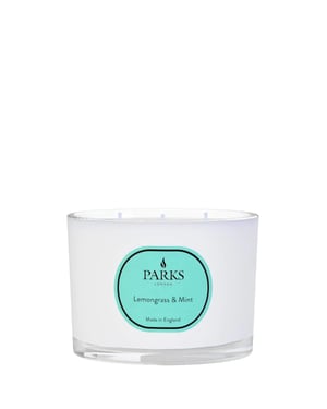 VINTAGE AROMATHERAPY 350G LEMONGRASS & MINT 3 WICK CANDLE