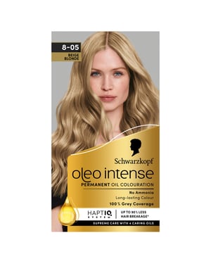 Oleo Intense Permanent Oil Colour Hair Dye, - 8-05 Beige Blonde