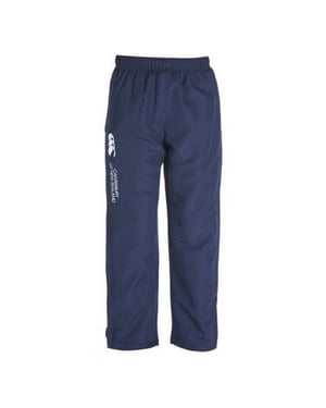 Canterbury Kinder/Kids Stadion joggingbroek met open zoom (Marine / Wit)
