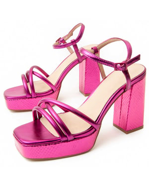 Montevita Häl Sandal Festsand10 I Fuchsia