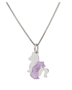 Orphelia 'Celinia' Child's 925 Sterling Silver Chain with Pendant - Silver ZH-7134