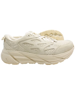 Hoka One Clifton L Unisex Beige Trainers