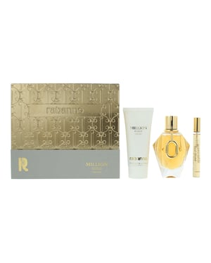 Rabanne Million Gold Eau de Parfum 90ml, 10ml + Body Lotion Gift Set for Her