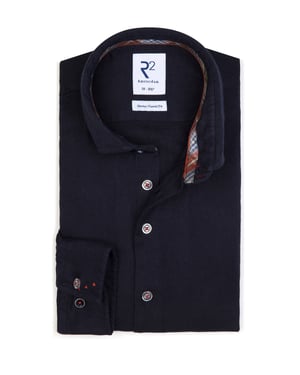 R2 Casual Soft Collar Shirt Navy