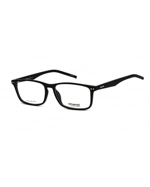 Polaroid rechthoekige zwarte unisex vrouwelijke bril frames
