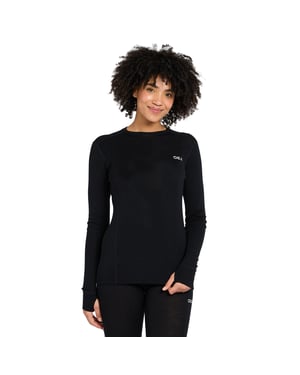 OEX Women's Kelso Merino Long Sleeve Baselayer Top with Thumb Holes