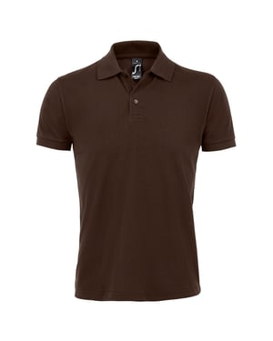 SOLS Heren Prime Pique Poloshirt met korte mouwen (Chocolade)
