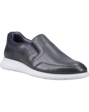 Pod Holden Leer/Textiel Heren Trainers Navy