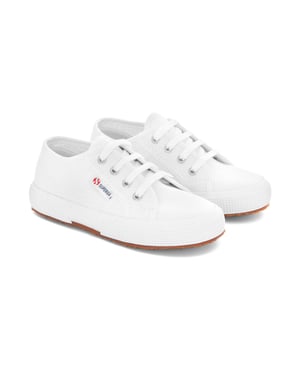 Superga Childrens/Kids 2750 Jcot Leather Trainers (White)