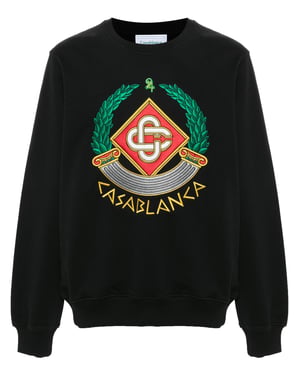 Casablanca Casa Crest broderad sweatshirt i svart