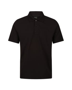 Regatta Mens Pro 65/35 Short-Sleeved Polo Shirt (Black)