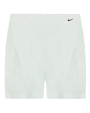 Nike Dri-Fit Seamless Shorts Trainingsshort Hardlopen Wit Dames Sportbroekjes 241080 102