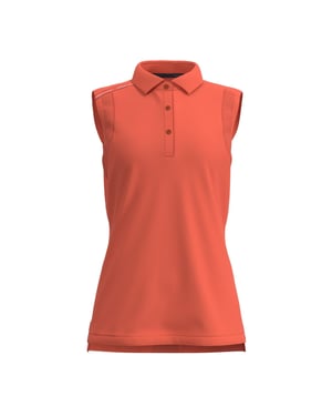 Forelson Womens/Ladies Stow Sleeveless Polo Shirt (Coral)