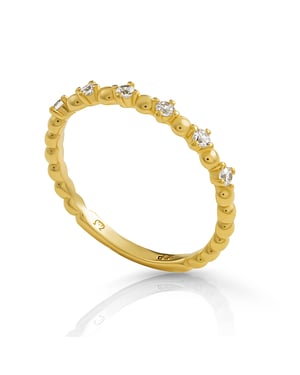 Orphelia 'Signature' Damesring van 925 Sterling Zilver - Goud ZR-7535/G